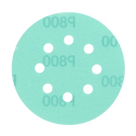 Диск шлифовальный КМ Green Film d125 мм P800 на липучку пленочная основа (5 шт.)