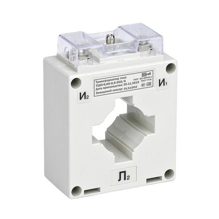 Трансформатор тока Dekraft ТШП-0,66 0,5S 300/5 5ВА 660 В IP20 однофазный с универсальным окном класс точности 0,5 (50106DEK) высоковольтный трансформатор 1034 5 шт