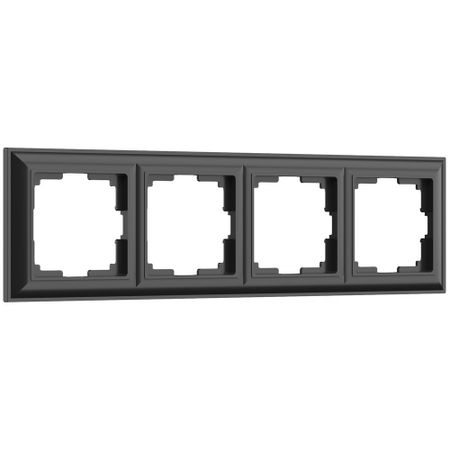 Рамка Werkel Fiore четырехместная черная (a051027)