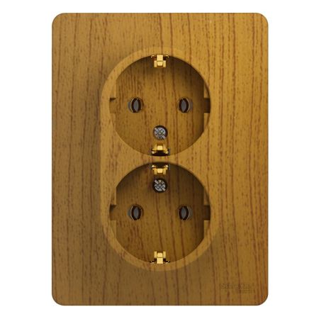 Розетка Systeme Electric Glossa встраиваемая дуб (GSL000524) розетка двойная встраиваемая systeme electric glossa графит