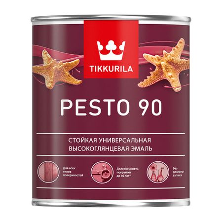 Эмаль алкидная Tikkurila/Tikkivala Pesto 90 база С глянцевая 0,9 л