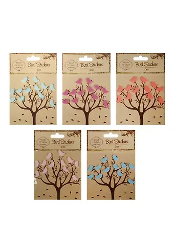 Стикеры пласт. Мини-птички (12шт.) (цвета в асс.) (S20494728)