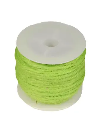 Бечевка для декорирования на пластиковой бобине 10м салатовая