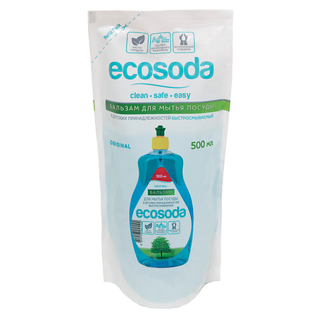 Гель для мытья посуды ECOSODA Средство для мытья посуды и детских принадлежностей принадлежностей для девичника esentroye