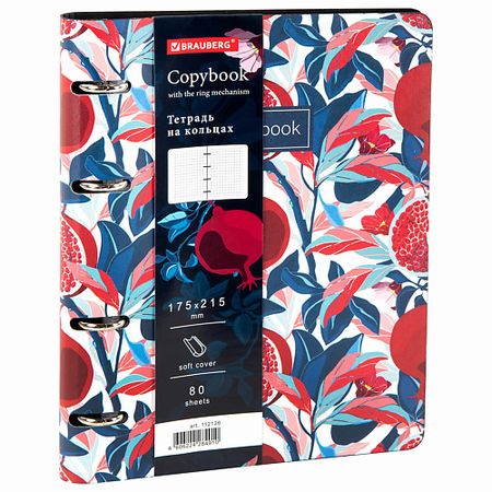 Тетрадь BRAUBERG Тетрадь на кольцах 80 листов VISTA