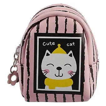 Сумочка-рюкзачок на молнии Портреты котов (10 см) (ПВХ бокс) (12-12026-GF-8128)