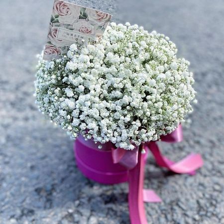 Букет живых цветов FLOWERTVER Композиция из гипсофилы