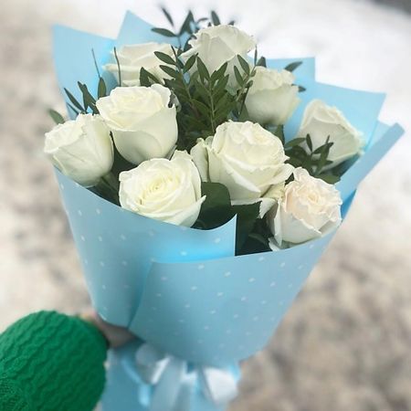 Букет живых цветов FLOWERTVER Голубое облако скотч для декорирования sky city серии облако