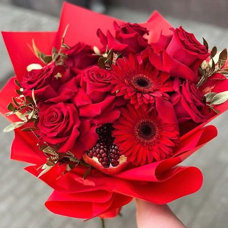 Букет живых цветов FLOWERTVER Букет ДНК страсти