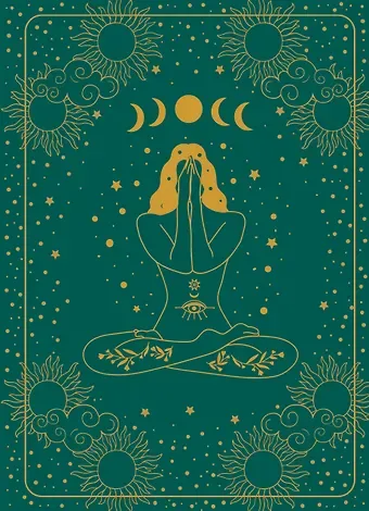 Книга для записей А5 72 л Блокнот. Волшебство начинается здесь (глубокий зеленый)