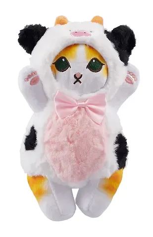 Мягкая игрушка Котик-корова Кигуруми (25см) (12-0701-202405-T2)