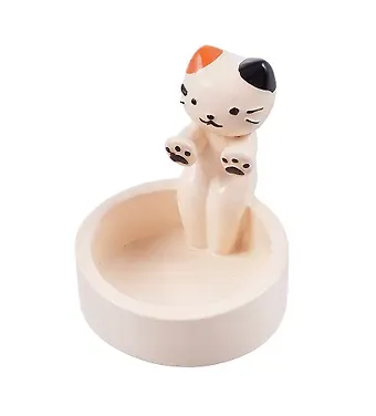 Подсвечник для чайных свечей Котик (полистоун) (8см) (ПВХ бокс) (Candle102)