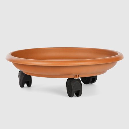 Поддон Serinova на колесах 20х29 см терракотовый