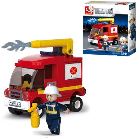 Конструктор Sluban пожарная машина с водометом (M38-B0622C) иллария барсотти ламы пожарные и монстры