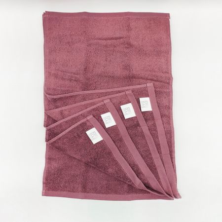 Набор махровых салфеток Sofi De Marko Дэйзи пурпурный 30х50 см 5 шт