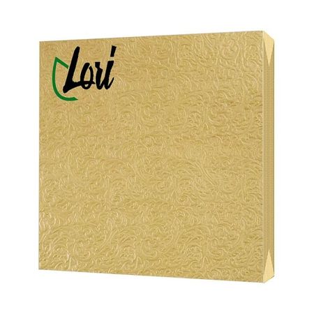 Салфетки Lori Comfort бумажные Лимонное золото 2х-слойные 33х33 см, 16 шт