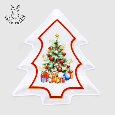 Блюдо White Rabbit Christmas сервировочное ёлка 20,5х23х3,5 см