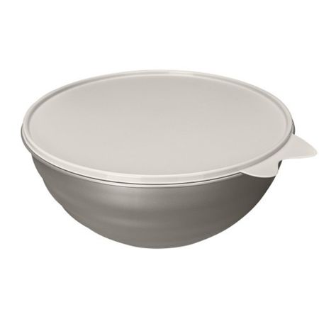 Миска Phibo Wave с крышкой металлик бежевый 1,55 л