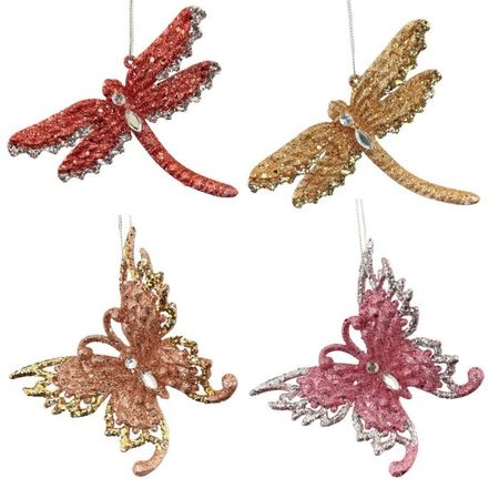 Игрушка ёлочная Kurt S. Adler бабочка, стрекоза 12,5 см