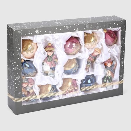 Набор ёлочных игрушек Snow and Stars Зимняя сказка 13 шт minihouse diy румбокс в шкатулке зимняя сказка 13 2х3 2х9см