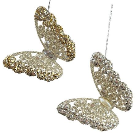 Игрушка ёлочная Kurt S. Adler бабочка 8,5 см
