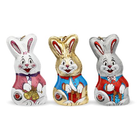 Фигура Золотое правило шоколадная, весёлый кролик 50 г