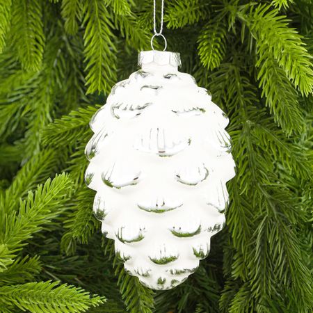 Шар стеклянный новогодний Yancheng Shiny шишка 8х8x13 см