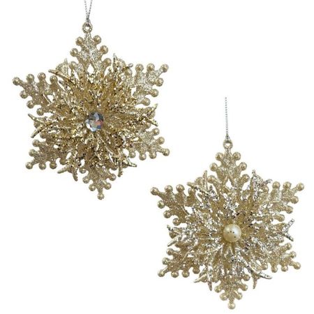 Игрушка ёлочная Kurt S. Adler снежинка 12 см