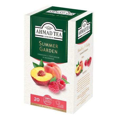 Чай травяной Ahmad Tea персик малина 20х1,8 г