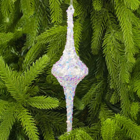 Украшение подвесное Yancheng Shiny стеклянное 5x5x17 см