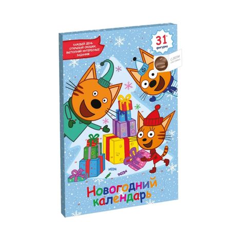 Календарь новогодний Сладкая Сказка три кота 75 г