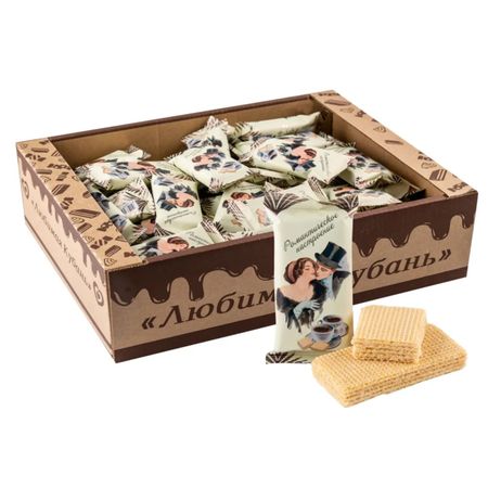 Вафли Любимая Кубань романтическое настроение 520 г