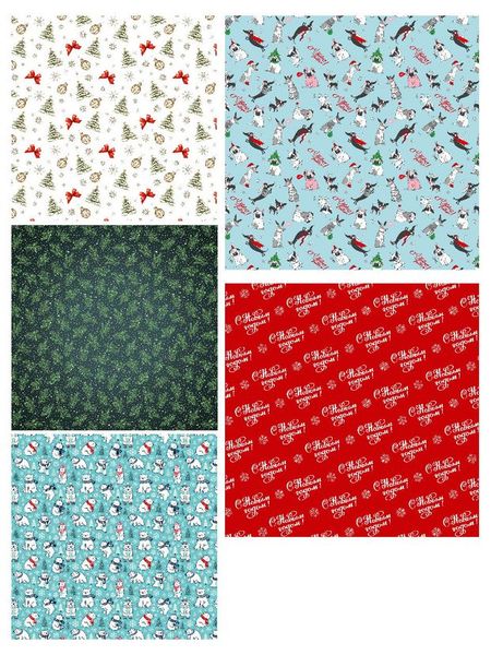 Бумага упаковочная для подарков Miland С Новым годом 70х100 см, 1 шт в ассортименте