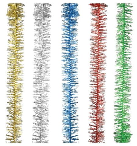 Гирлянда Норка перламутровая 5 см х 200 см, 1 шт в ассортименте