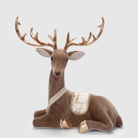 Декоративная фигура James arts олень лежащий 39х21х51 см