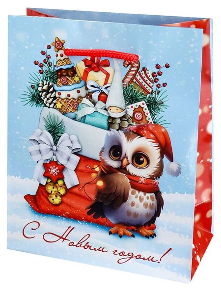 Пакет подарочный Miland Зверята 18x23x8 см, 1 шт в ассортименте