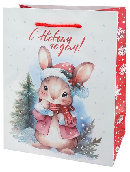 Пакет подарочный Miland Праздничный микс 31x40x12 см, 1 шт в ассортименте