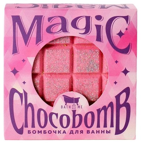 Бомбочка для ванны BathTime Magic ChocoBomb розовая, 150 г