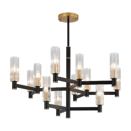 Люстра подвесная Freya Ambra E14 480 Вт 35 кв.м (FR5167PL-12B)