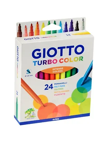 Фломастеры Giotto, Turbo Color, 24 цвета