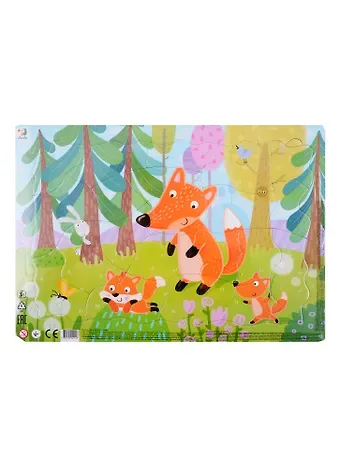 Пазл в рамке Dodo Лисята 21 элемент