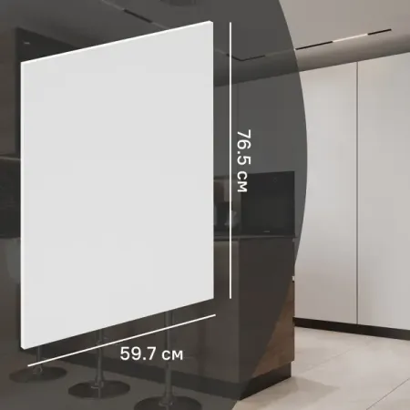 Фасад кухонного шкафа София 59.7x76.5 см KONSENSA ЛДСП цвет белый