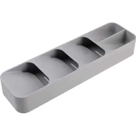 Лоток для столовых приборов на 5 отсеков Mallony Skandi 39.5х11.2х5.5 см полипропилен цвет серый