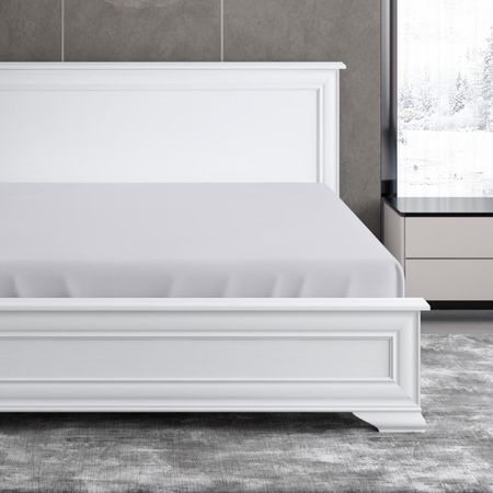 Простыня на резинке Soft Silver Благородное серебро 180х200х25 см