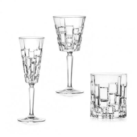 Набор бокалов RCR Etna для вина, шампанского и виски, 18 предметов
