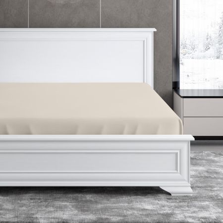 Простыня на резинке Soft Silver Песчаный берег 180х200х25 см