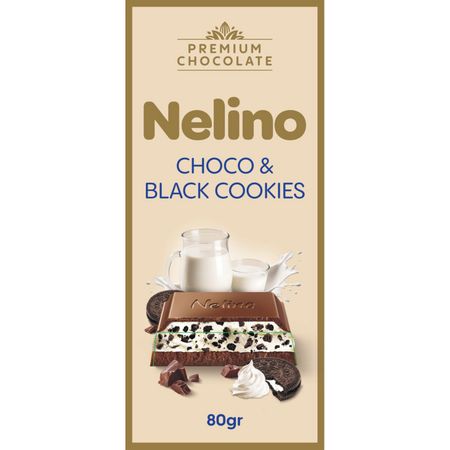 Шоколад молочный Nelly black cookies 80 г