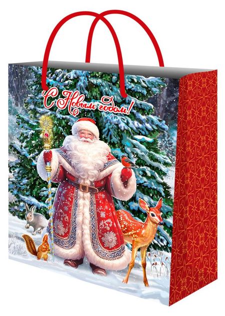 Пакет подарочный Miland 32,4x44,5x10,2 см, 1 шт в ассортименте