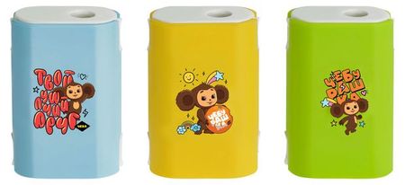 Точилка Мульти-Пульти пластиковая 1 отверстие, 1 шт в ассортименте