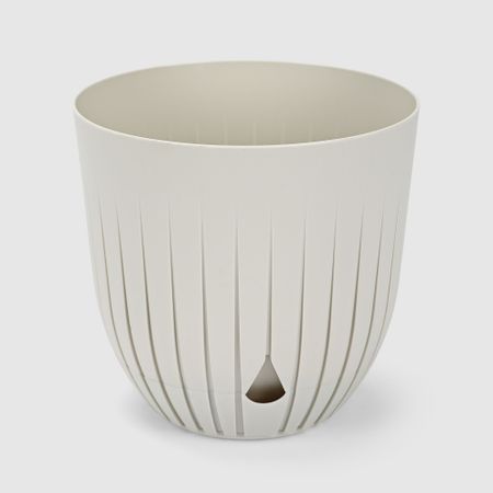 Горшок для цветов Alya Plastik line d26 см10л светло-бежевый